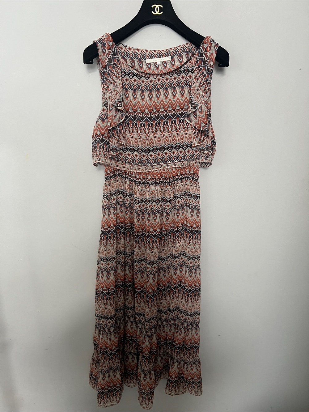 Sleeveless Printed Maxi Dress